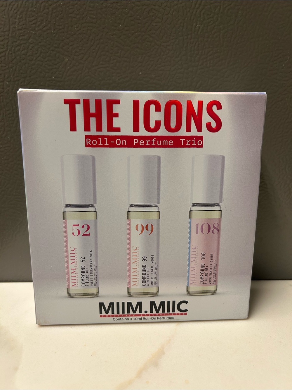 Brand New MIIM.MIIC Icons travel size